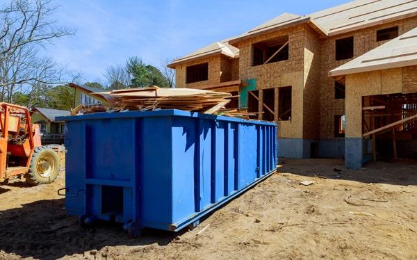 construction dumpsters are provided in various sizes to accommodate different projects, including 10, 20, 30, and 40-yard options